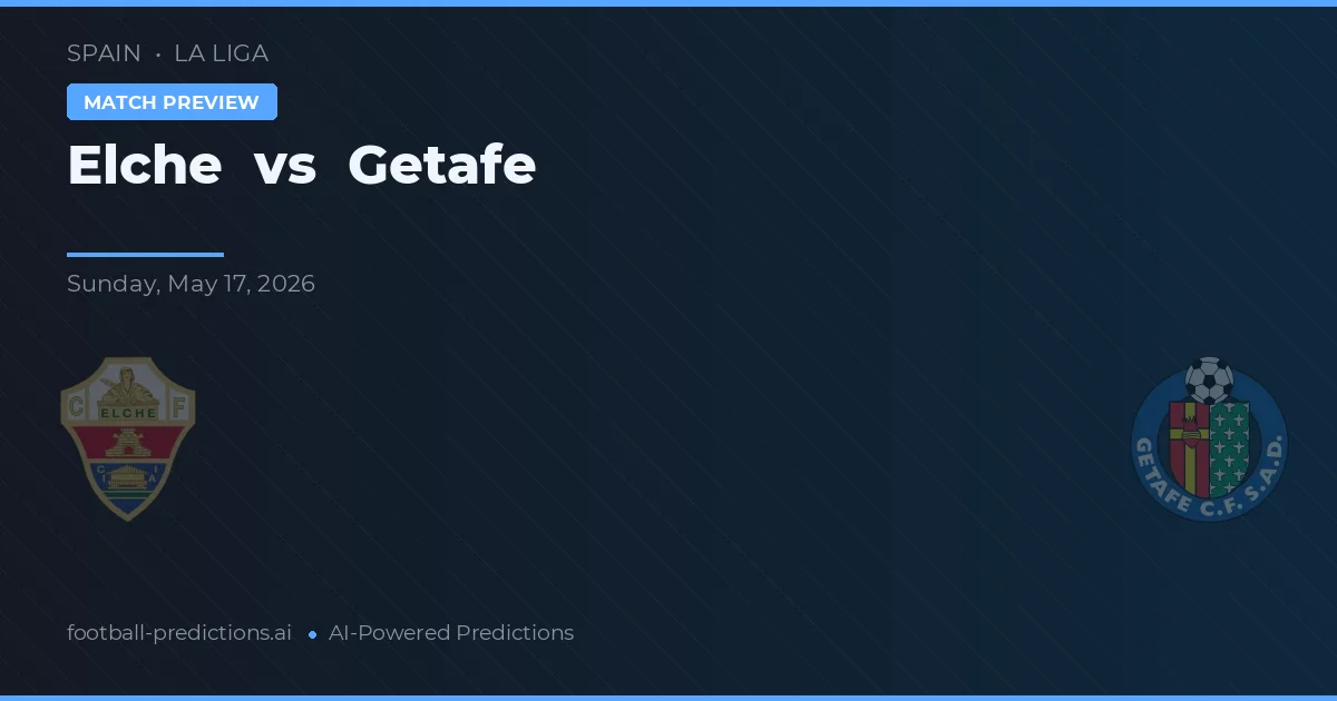Elche vs Getafe — předpověď a náhled zápasu