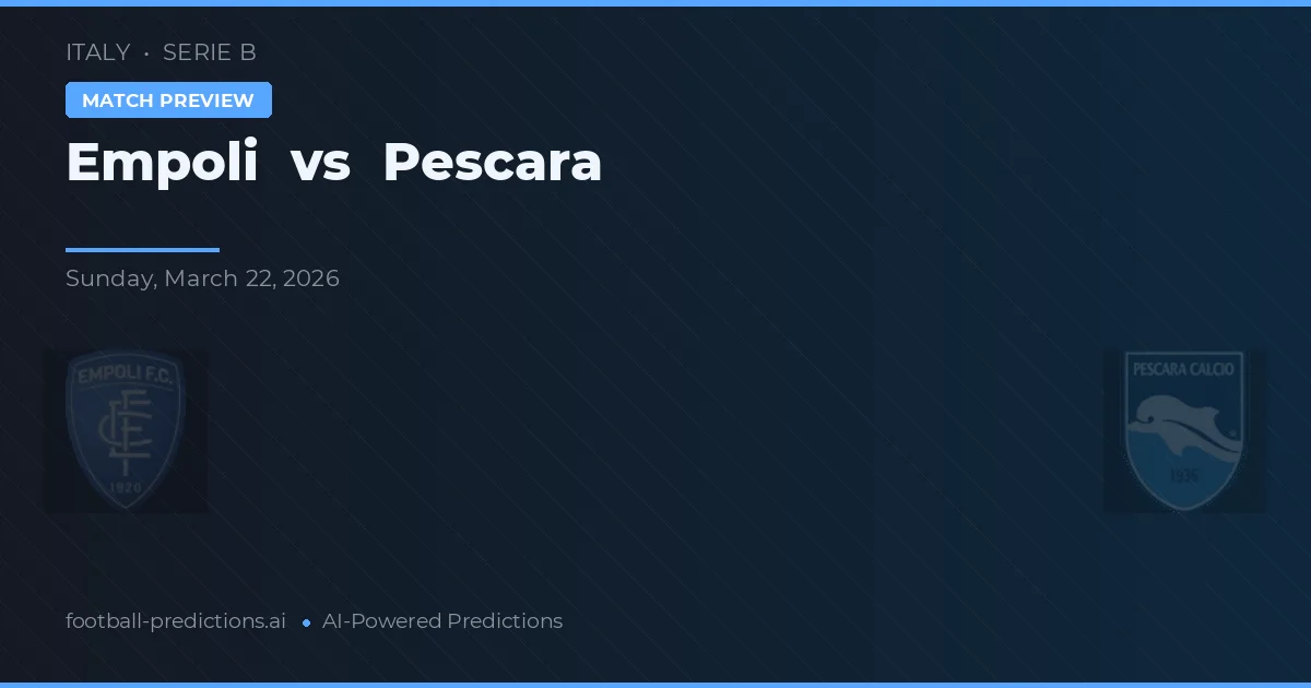 Empoli vs Pescara — předpověď a náhled zápasu