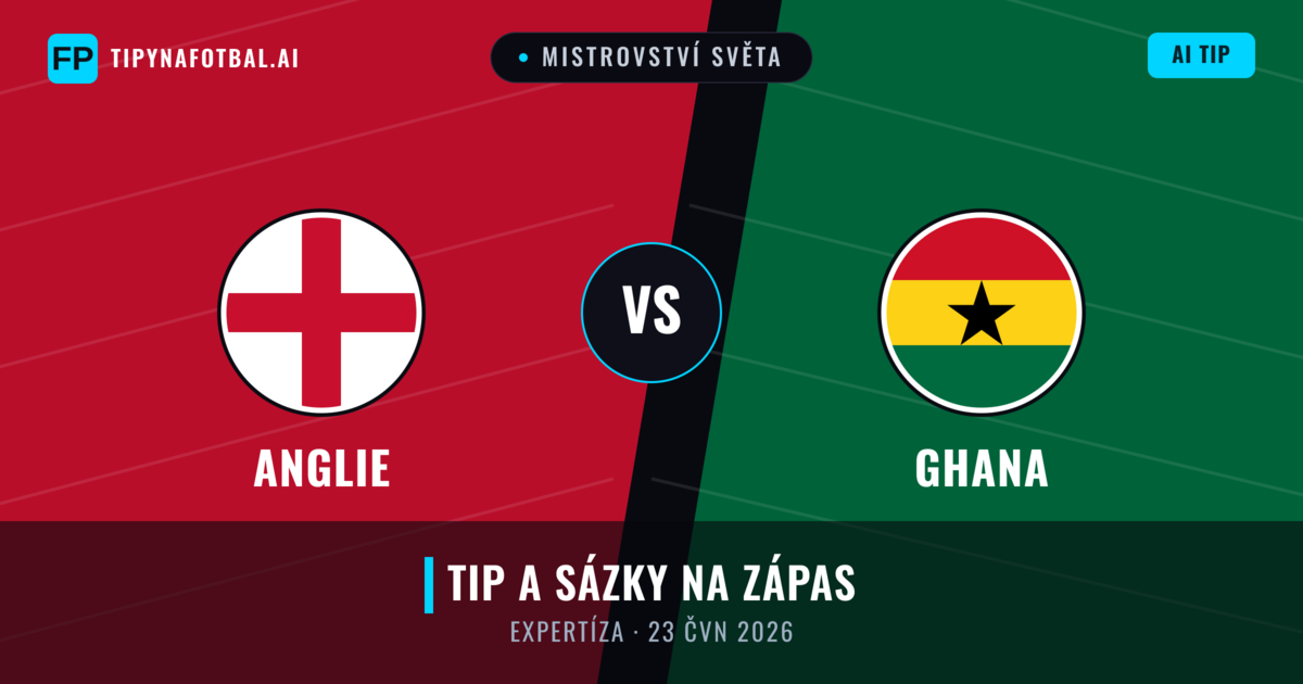 Anglie vs Ghana — předpověď a náhled zápasu