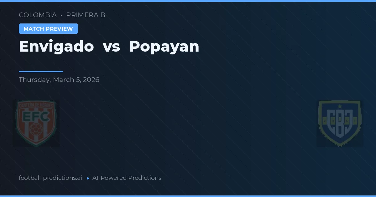 Envigado vs Popayán — předpověď a náhled zápasu