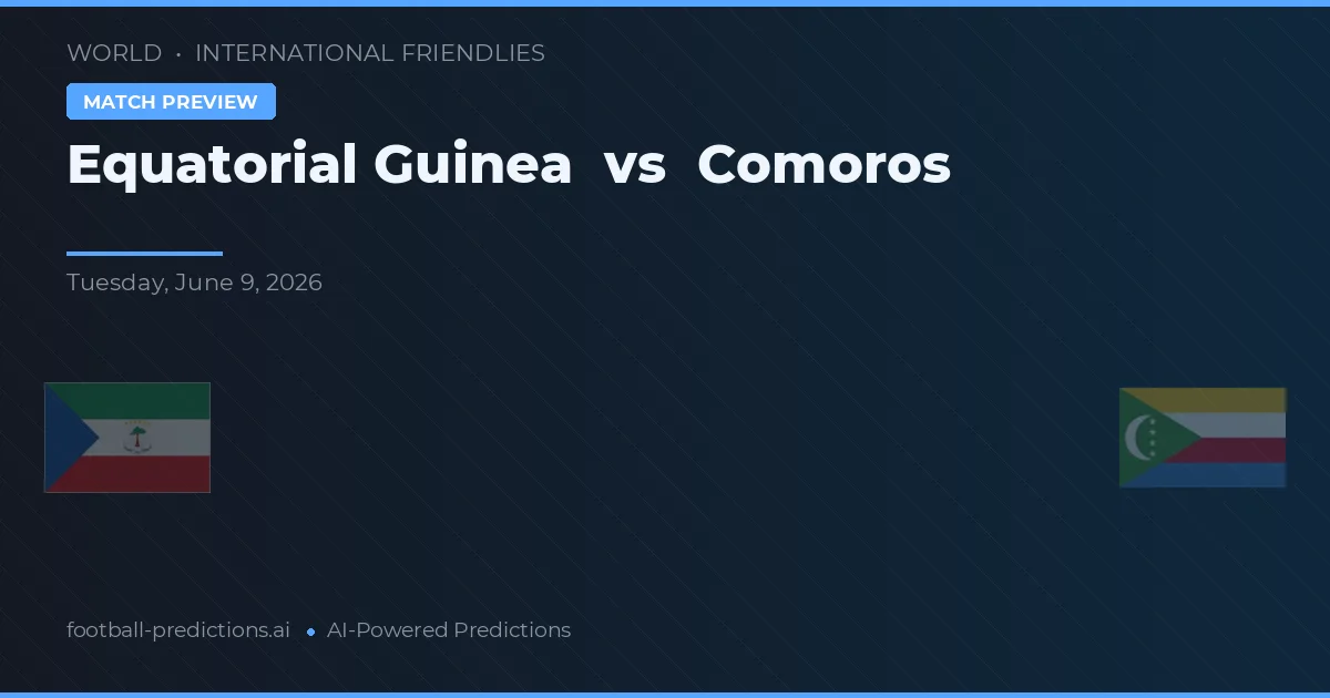 Rovníková Guinea vs Komory — předpověď a náhled zápasu