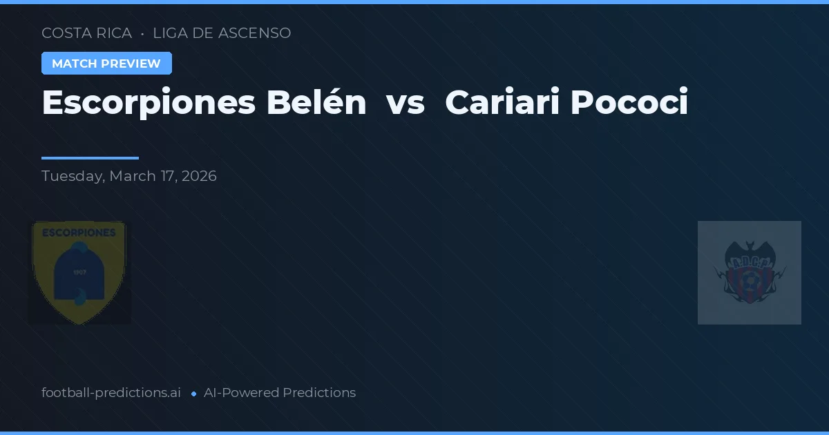Escorpiones Belén vs Cariari Pococi — předpověď a náhled zápasu