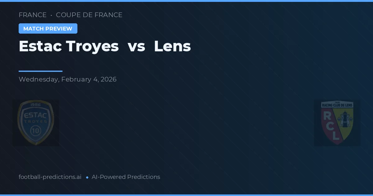 Estac Troyes vs Lens — předpověď a náhled zápasu
