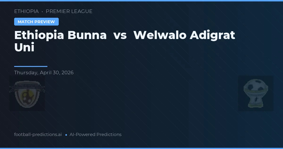 Ethiopia Bunna vs Welwalo Adigrat Uni preview
