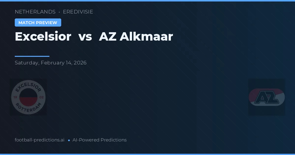 Excelsior vs AZ Alkmaar — předpověď a náhled zápasu