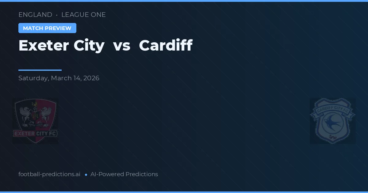 Exeter City vs Cardiff — předpověď a náhled zápasu