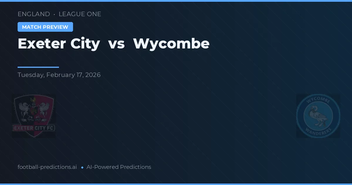 Exeter City vs Wycombe — předpověď a náhled zápasu