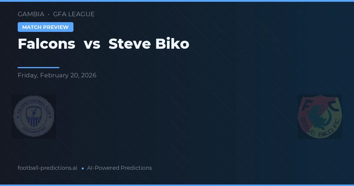 Falcons vs Steve Biko — předpověď a náhled zápasu