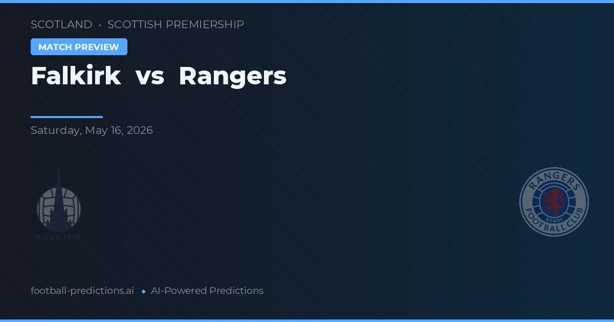 Falkirk vs Rangers — předpověď a náhled zápasu