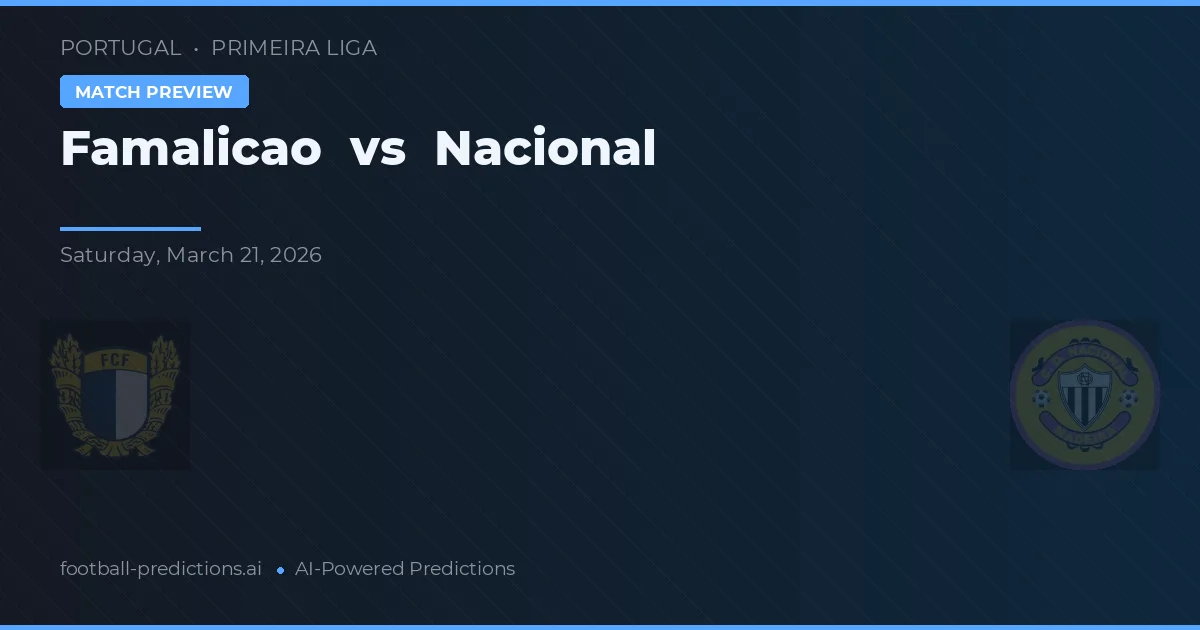 Famalicão vs Nacional — předpověď a náhled zápasu