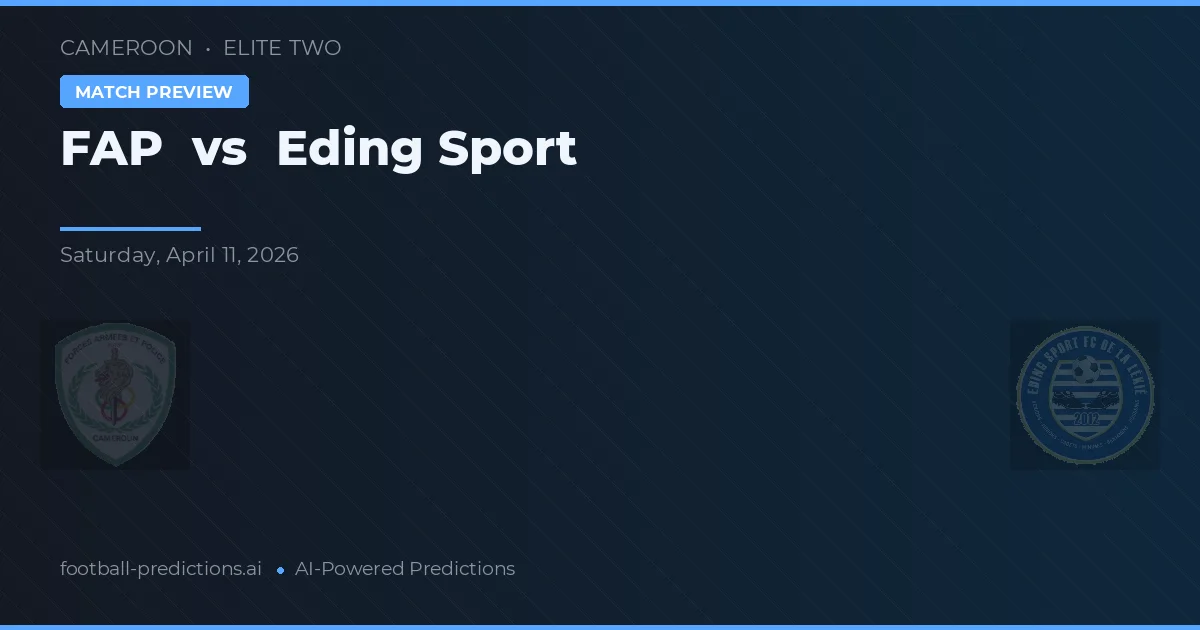 FAP vs Eding Sport — předpověď a náhled zápasu
