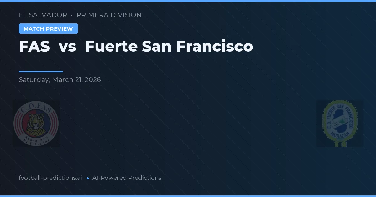 FAS vs Fuerte San Francisco — předpověď a náhled zápasu