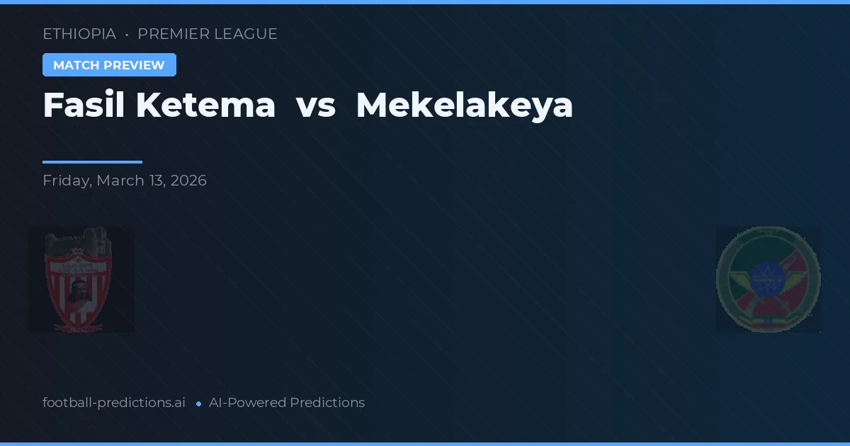 Fasil Ketema vs Mekelakeya — předpověď a náhled zápasu