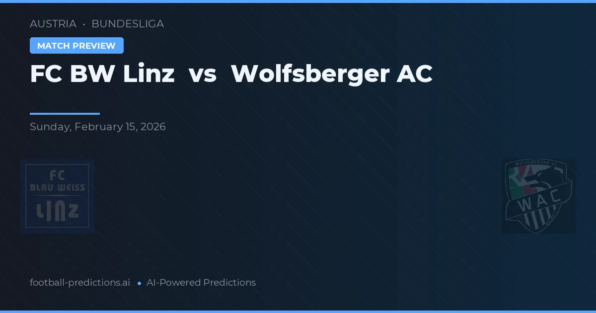 FC Linz vs Wolfsberger AC — předpověď a náhled zápasu