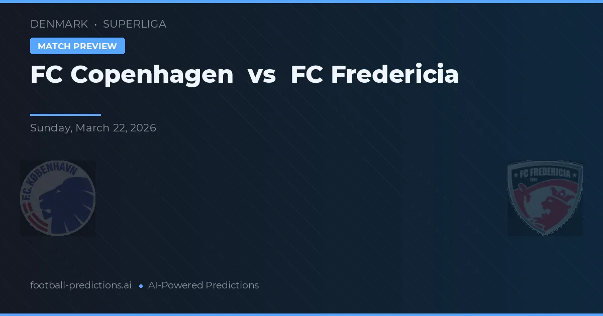 FC København vs FC Fredericia — předpověď a náhled zápasu