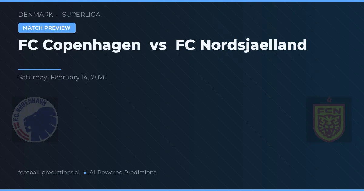 FC København vs FC Nordsjælland — předpověď a náhled zápasu