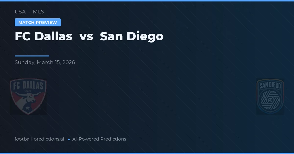 FC Dallas vs San Diego — předpověď a náhled zápasu