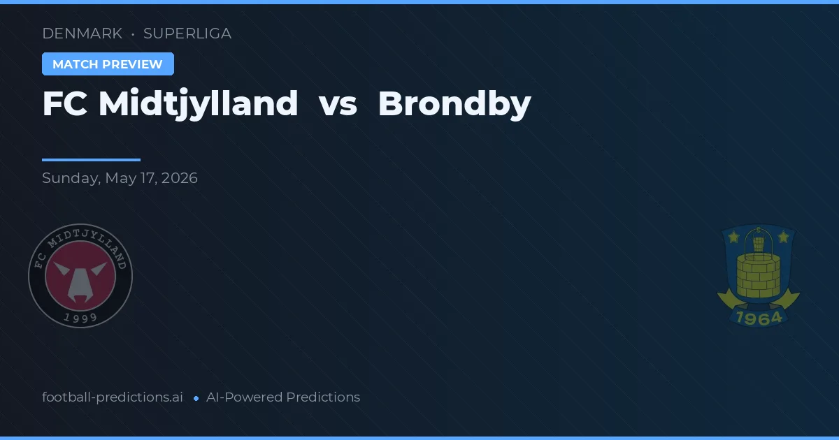 FC Midtjylland vs Brøndby — předpověď a náhled zápasu