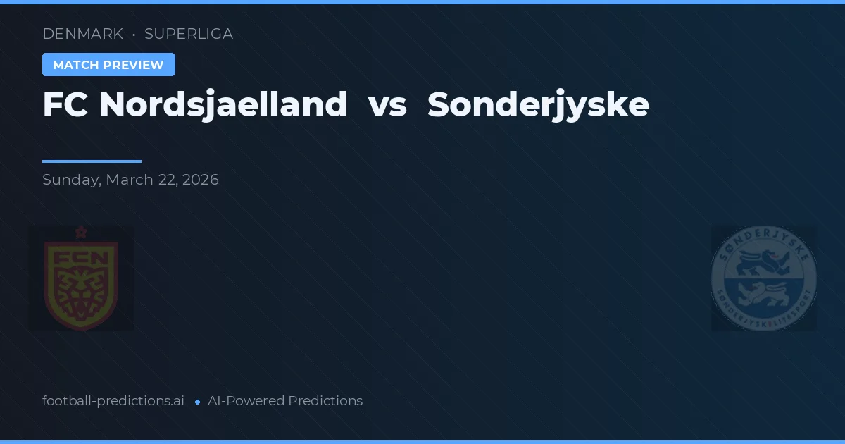 FC Nordsjælland vs SønderjyskE — předpověď a náhled zápasu