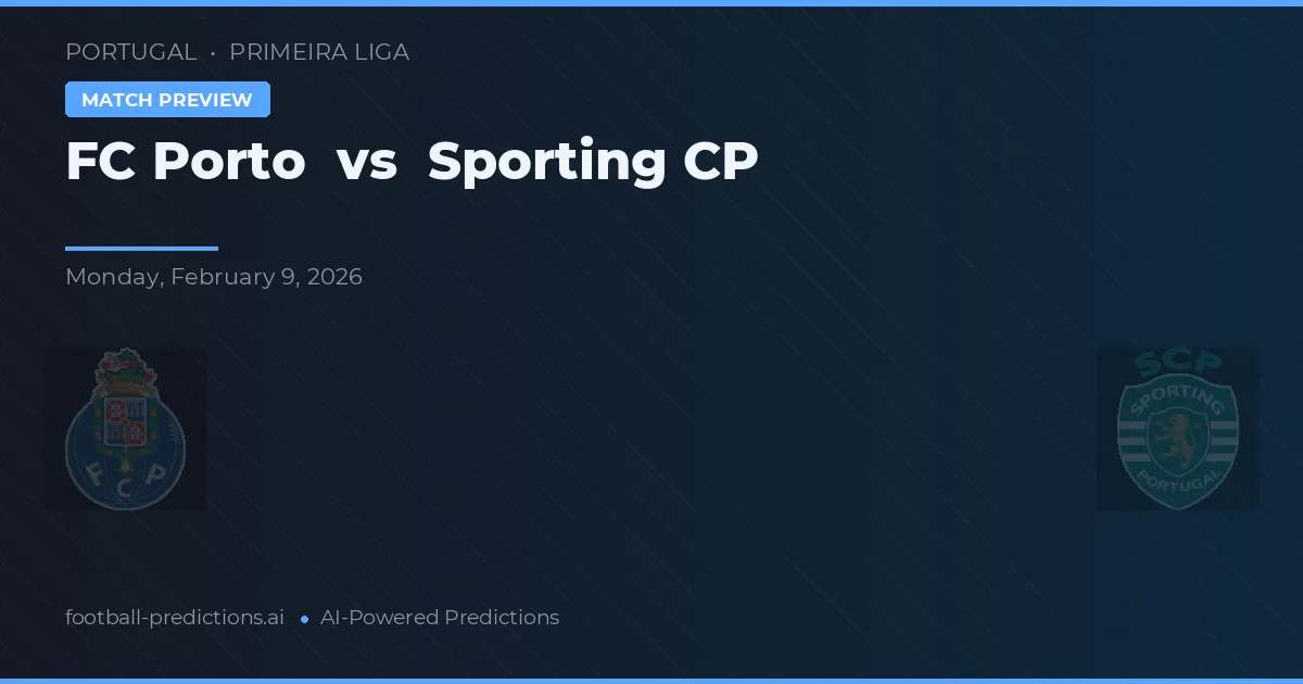 FC Porto vs Sporting CP — předpověď a náhled zápasu