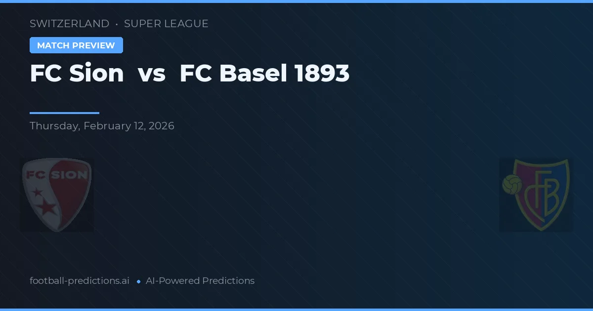 FC Sion vs FC Basel 1893 — předpověď a náhled zápasu
