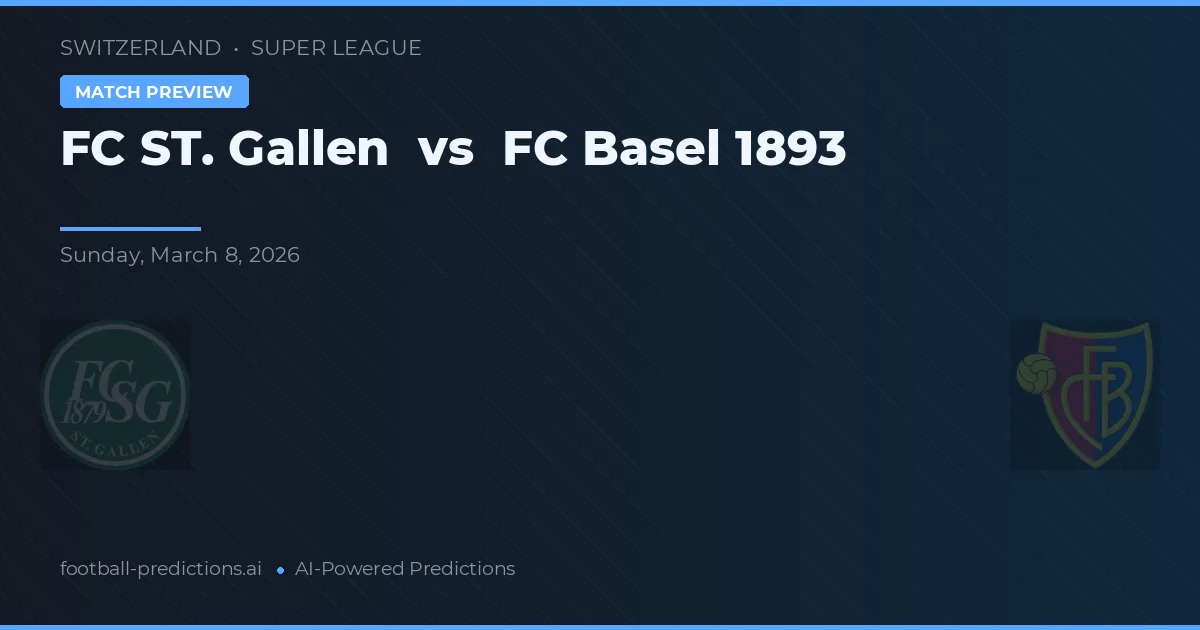 FC St. Gallen vs FC Basel 1893 — předpověď a náhled zápasu