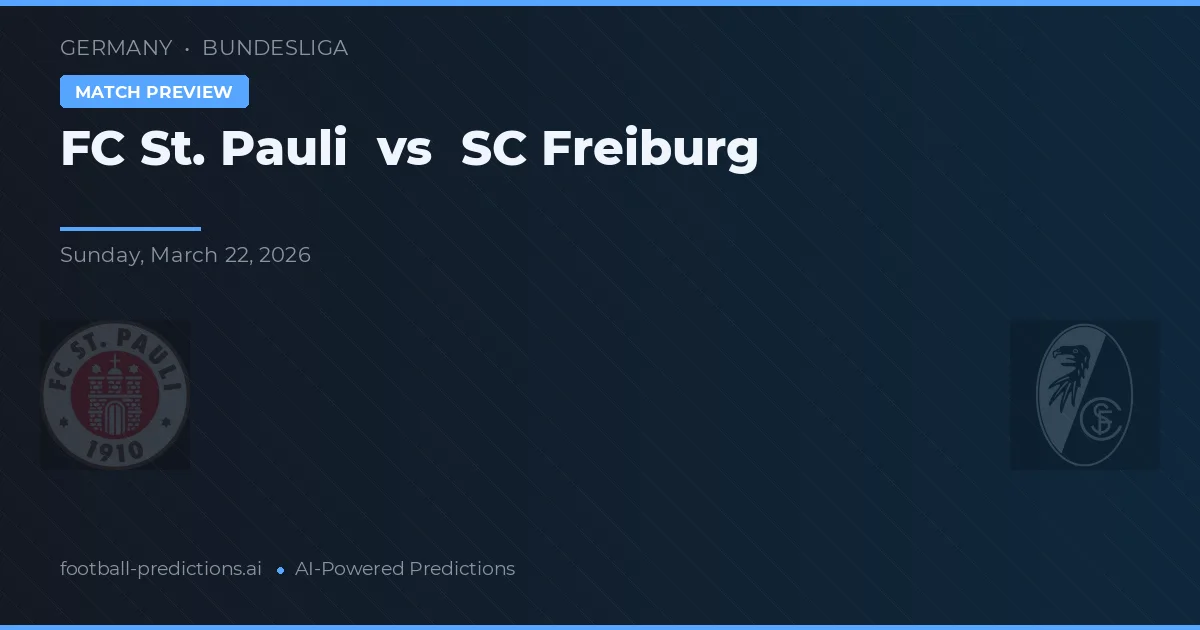 FC St. Pauli vs SC Freiburg — předpověď a náhled zápasu
