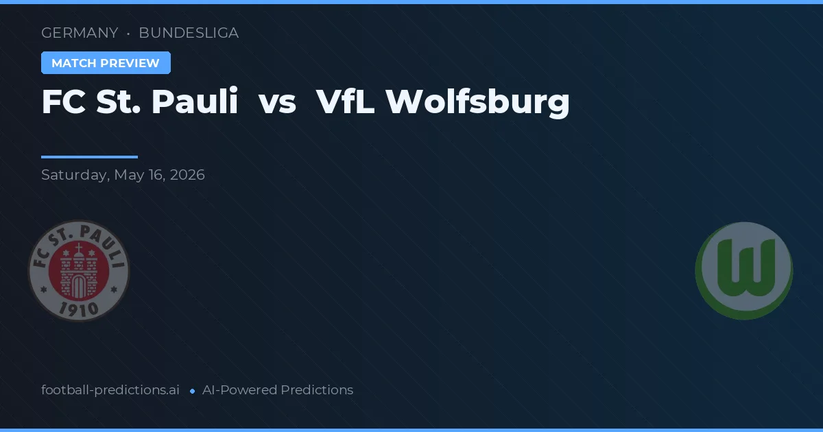 FC St. Pauli vs VfL Wolfsburg — předpověď a náhled zápasu