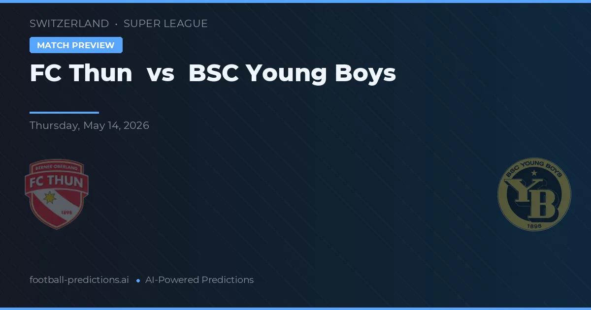 FC Thun vs Young Boys — předpověď a náhled zápasu