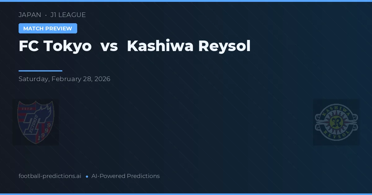 FC Tokio vs Kashiwa Reysol — předpověď a náhled zápasu