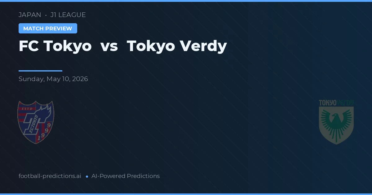 FC Tokio vs Tokio Verdy — předpověď a náhled zápasu