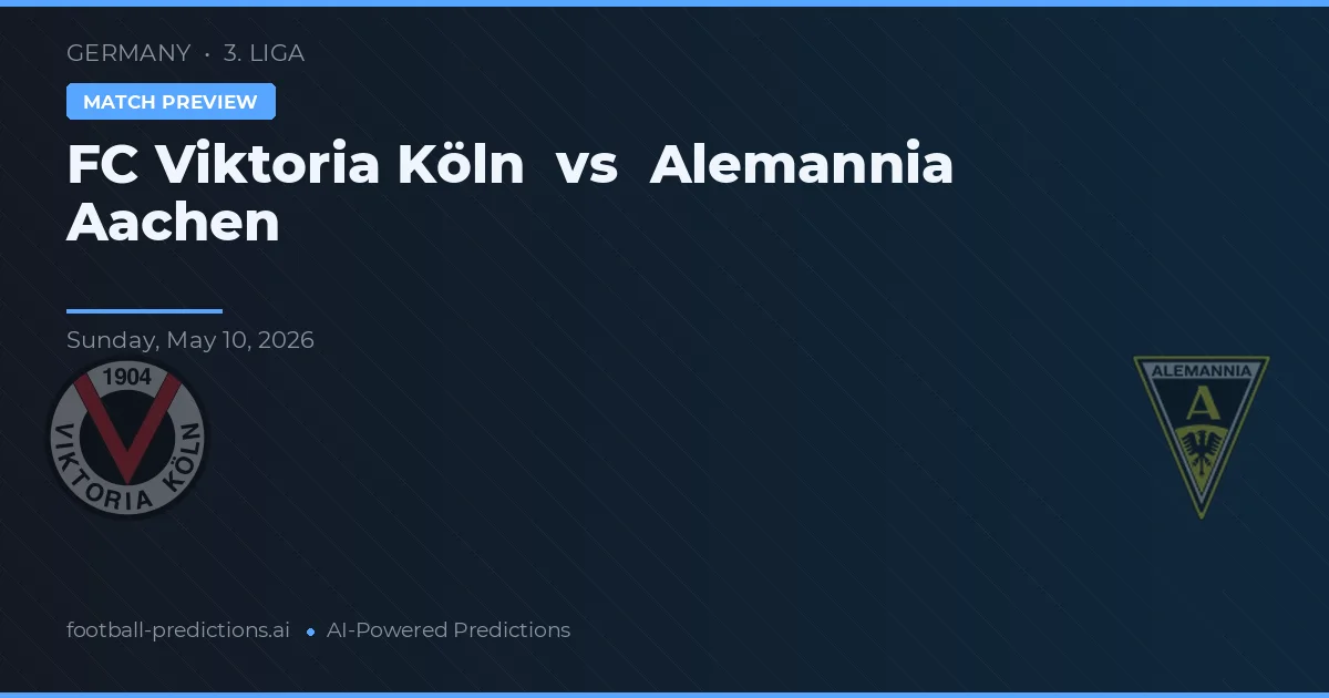 FC Viktoria Köln vs Alemannia Aachen — předpověď a náhled zápasu