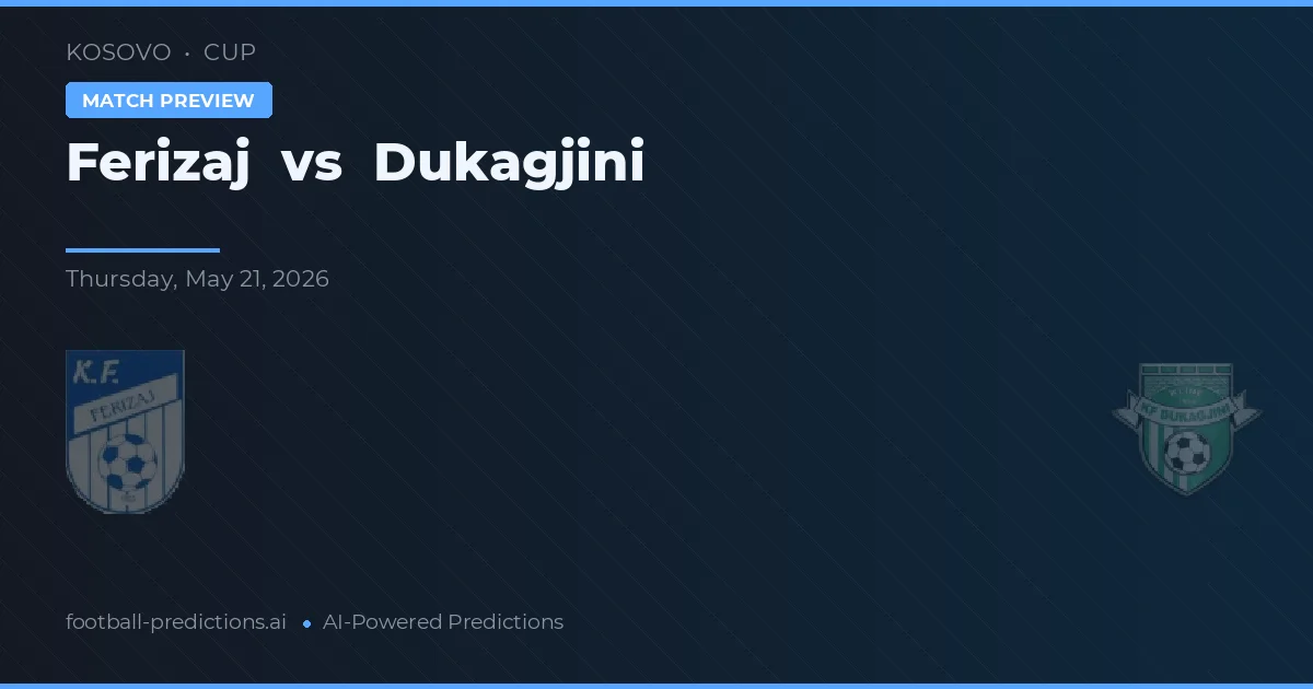Ferizaj vs Dukagjini — předpověď a náhled zápasu