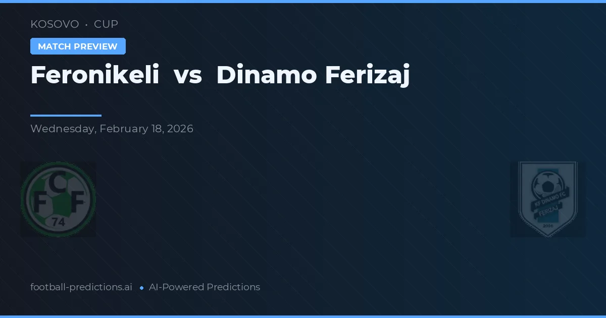 Feronikeli vs Dinamo Ferizaj — předpověď a náhled zápasu