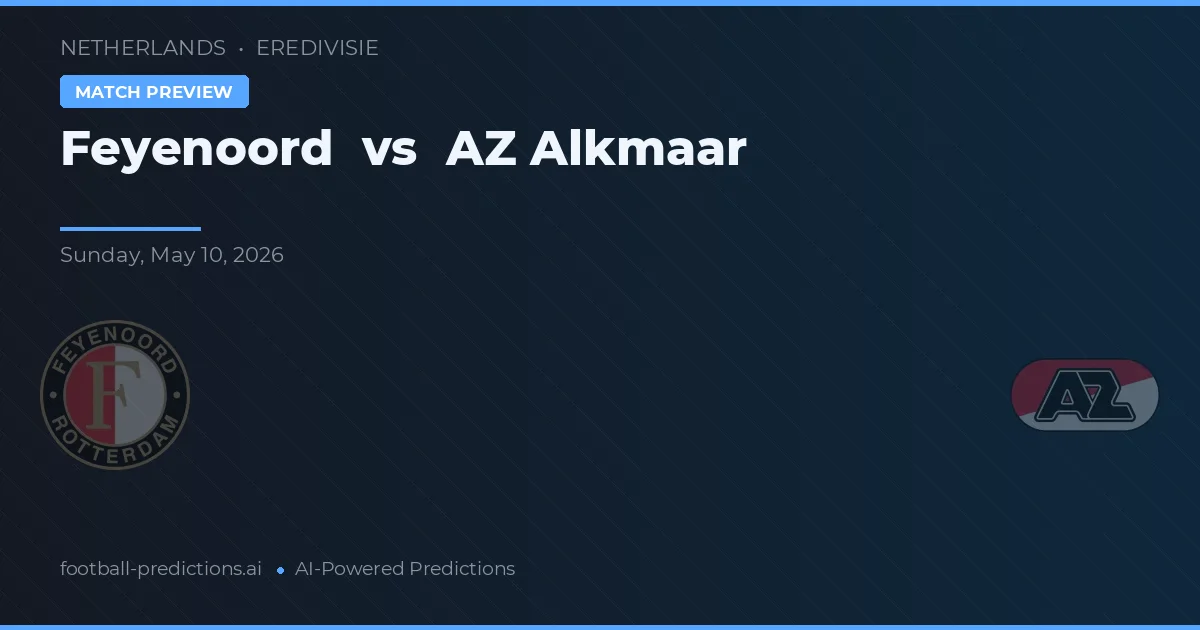 Feyenoord vs AZ Alkmaar — předpověď a náhled zápasu