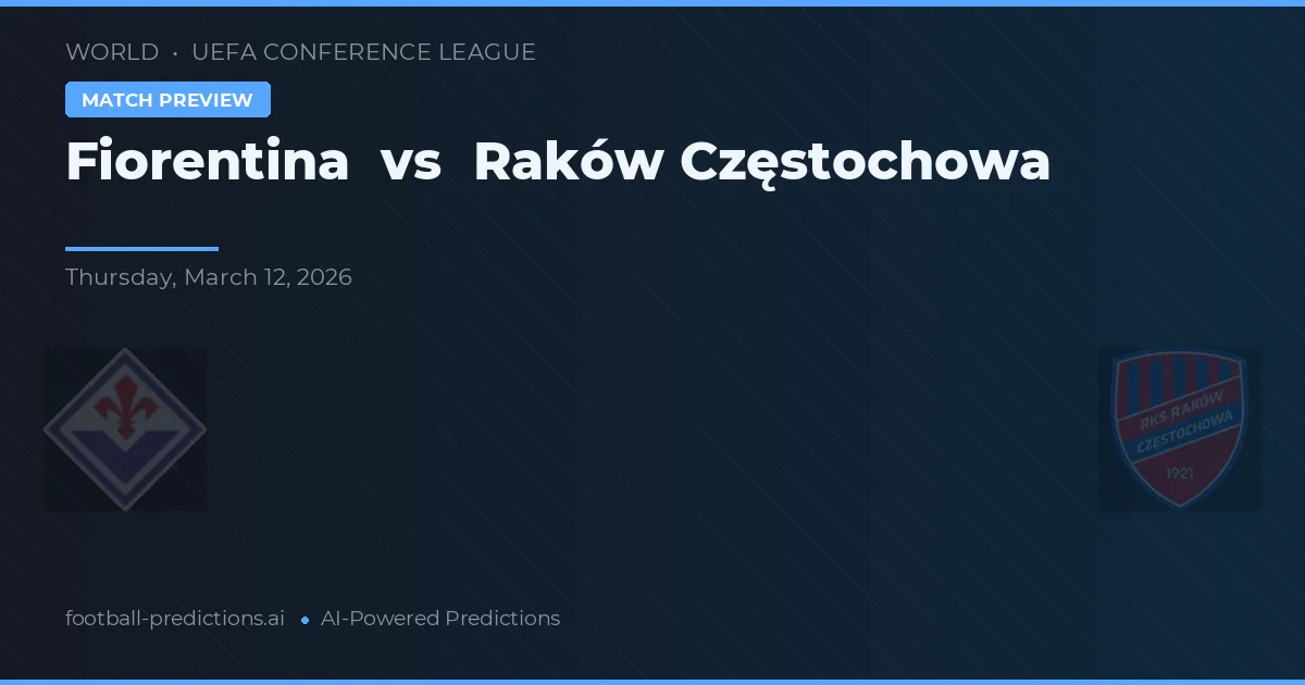 Fiorentina vs Raków Częstochowa — předpověď a náhled zápasu