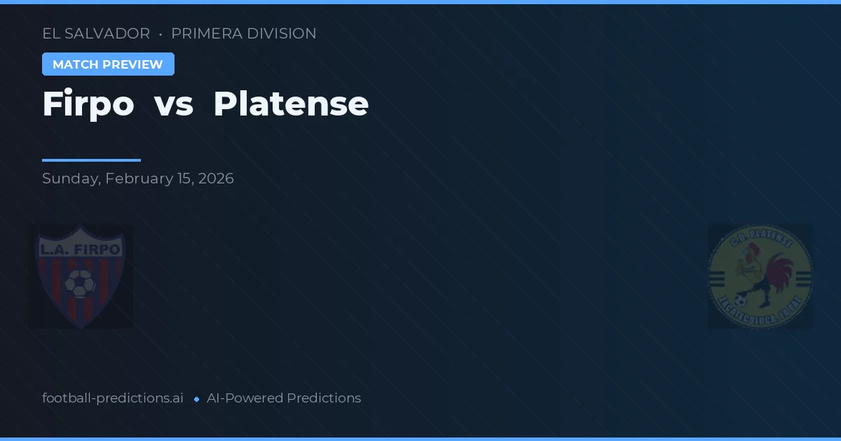 Firpo vs Platense — předpověď a náhled zápasu
