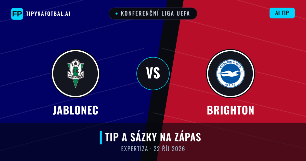 Jablonec vs Brighton — předpověď a náhled zápasu