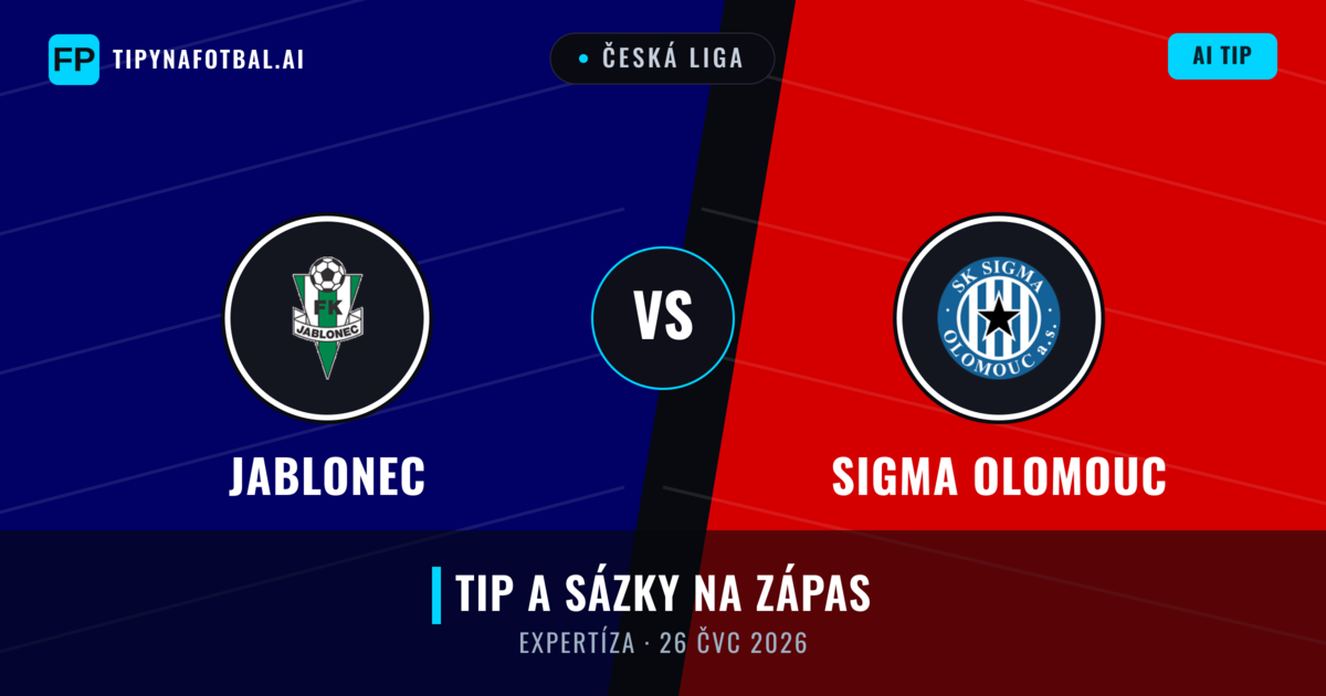 Jablonec vs Sigma Olomouc — předpověď a náhled zápasu