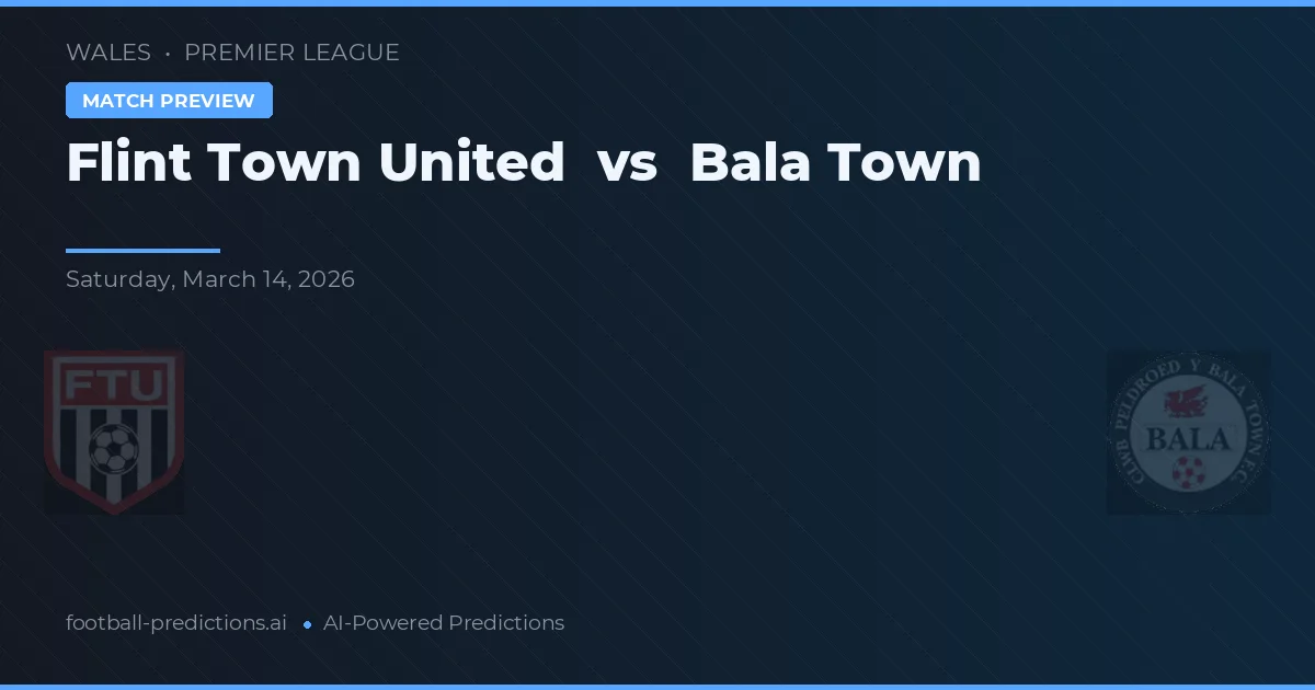 Flint Town United vs Bala Town — předpověď a náhled zápasu