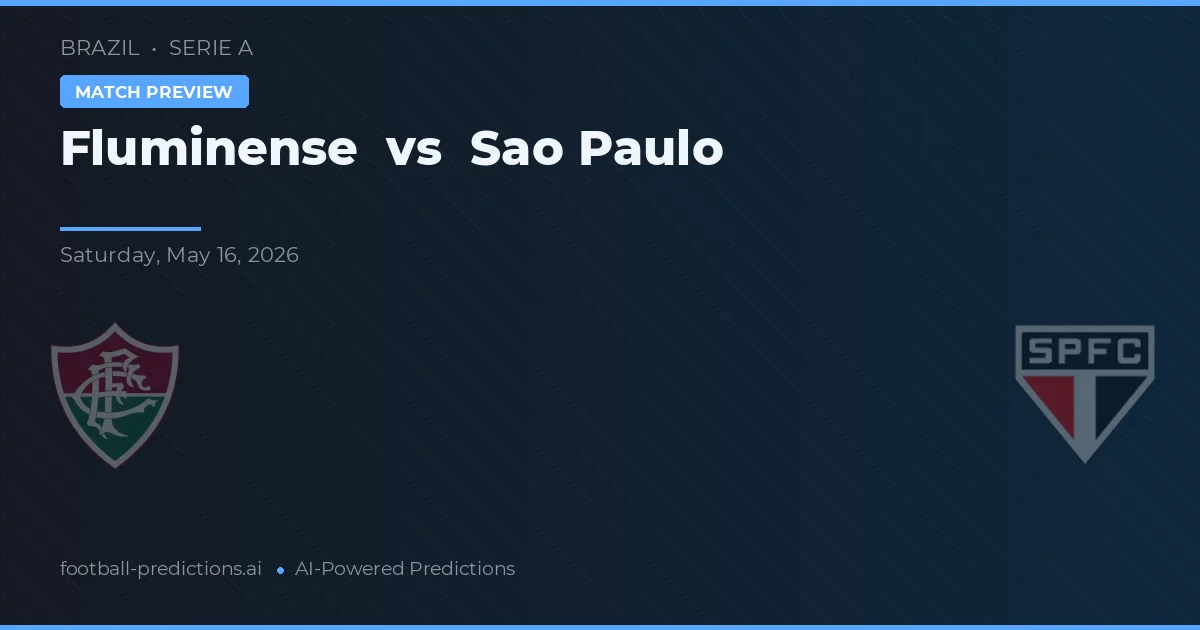 Fluminense vs São Paulo — předpověď a náhled zápasu