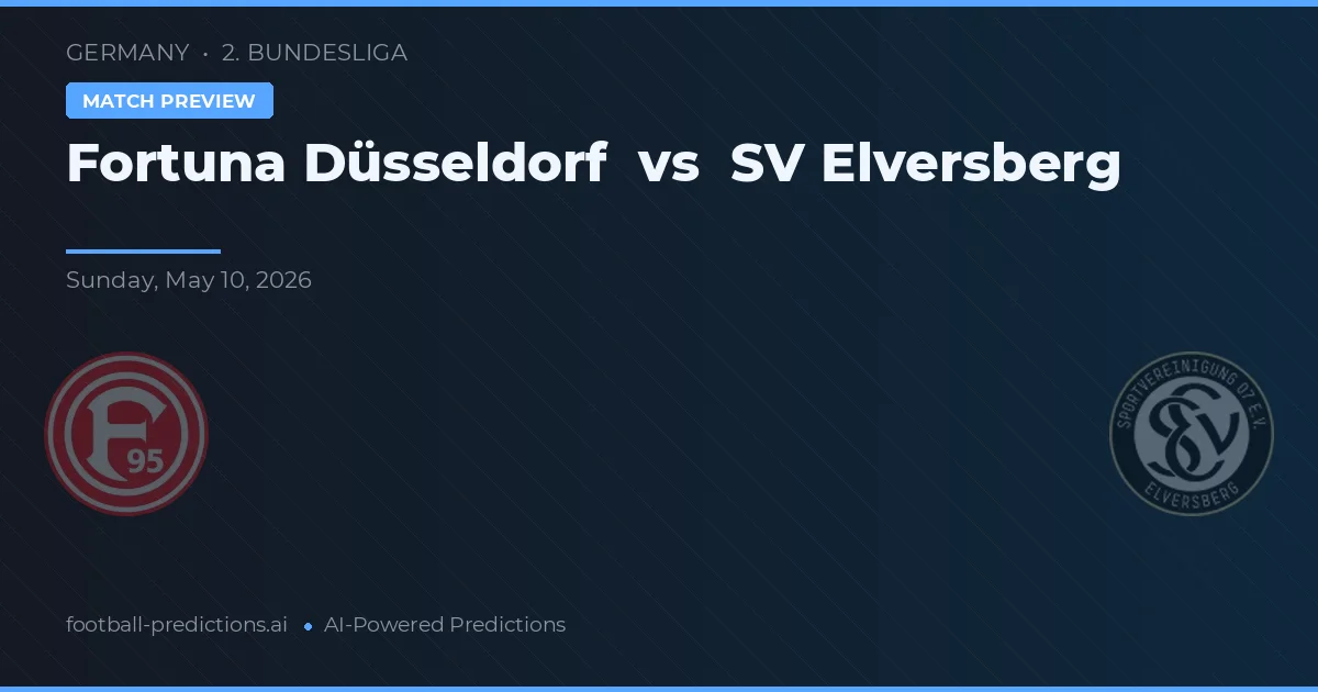 Düsseldorf Fortuna vs SV Elversberg — předpověď a náhled zápasu