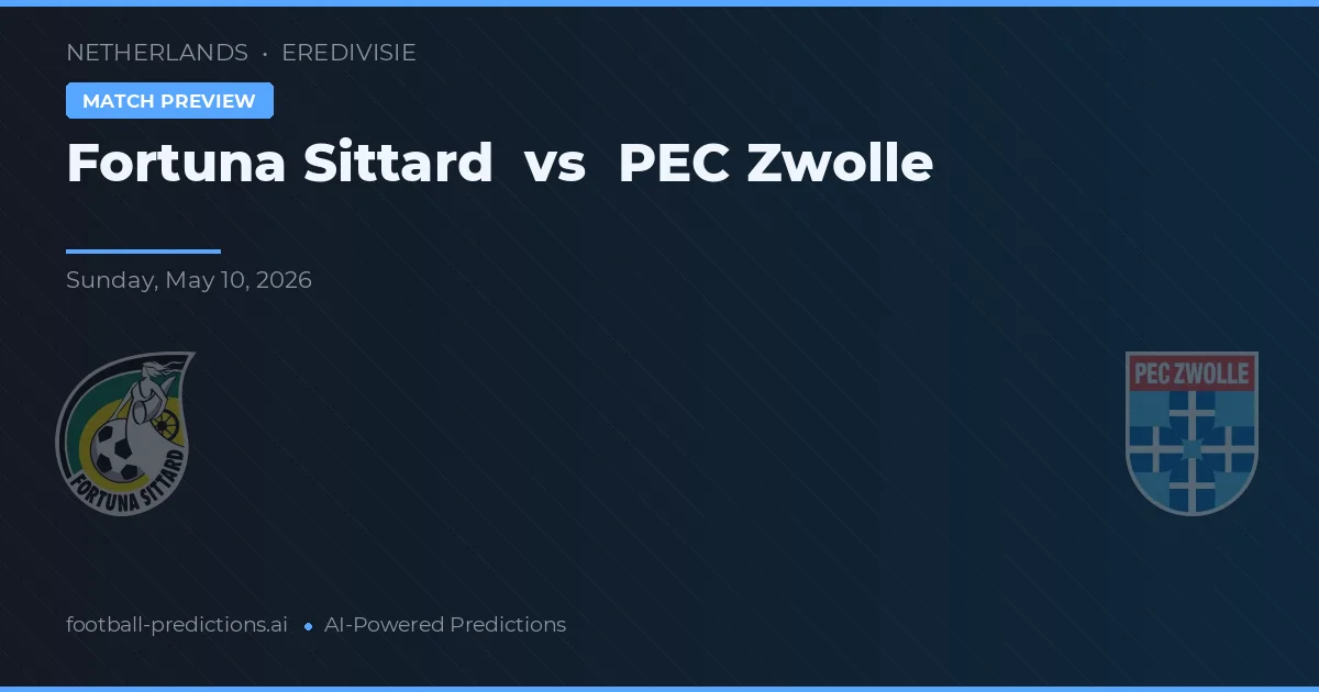 Fortuna Sittard vs PEC Zwolle — předpověď a náhled zápasu