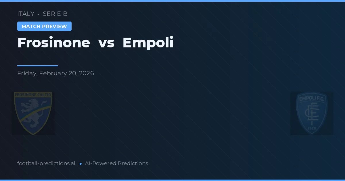 Frosinone vs Empoli — předpověď a náhled zápasu