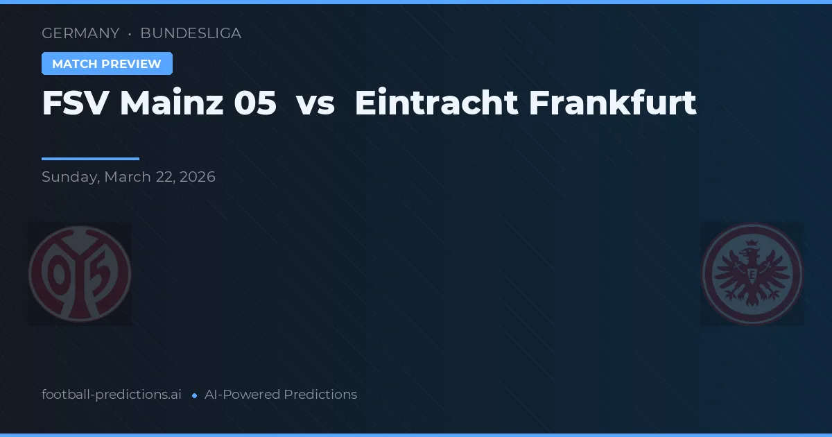 FSV Mainz 05 vs Eintracht Frankfurt — předpověď a náhled zápasu