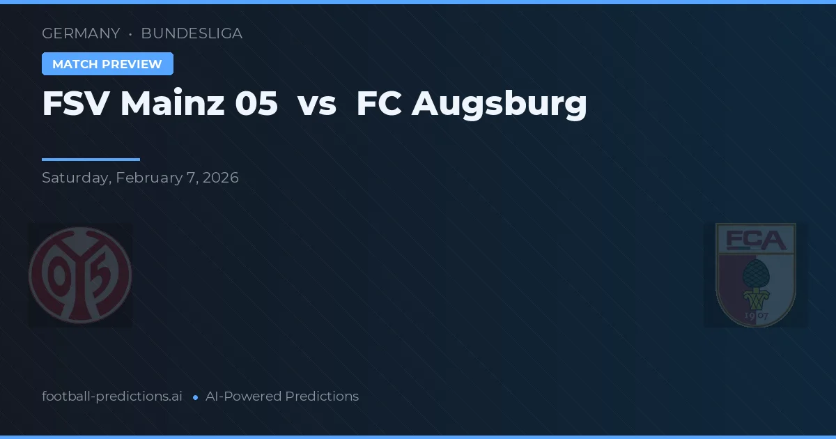 FSV Mainz 05 vs FC Augsburg — předpověď a náhled zápasu