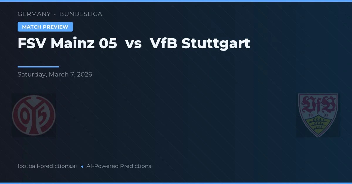 FSV Mainz 05 vs VfB Stuttgart — předpověď a náhled zápasu