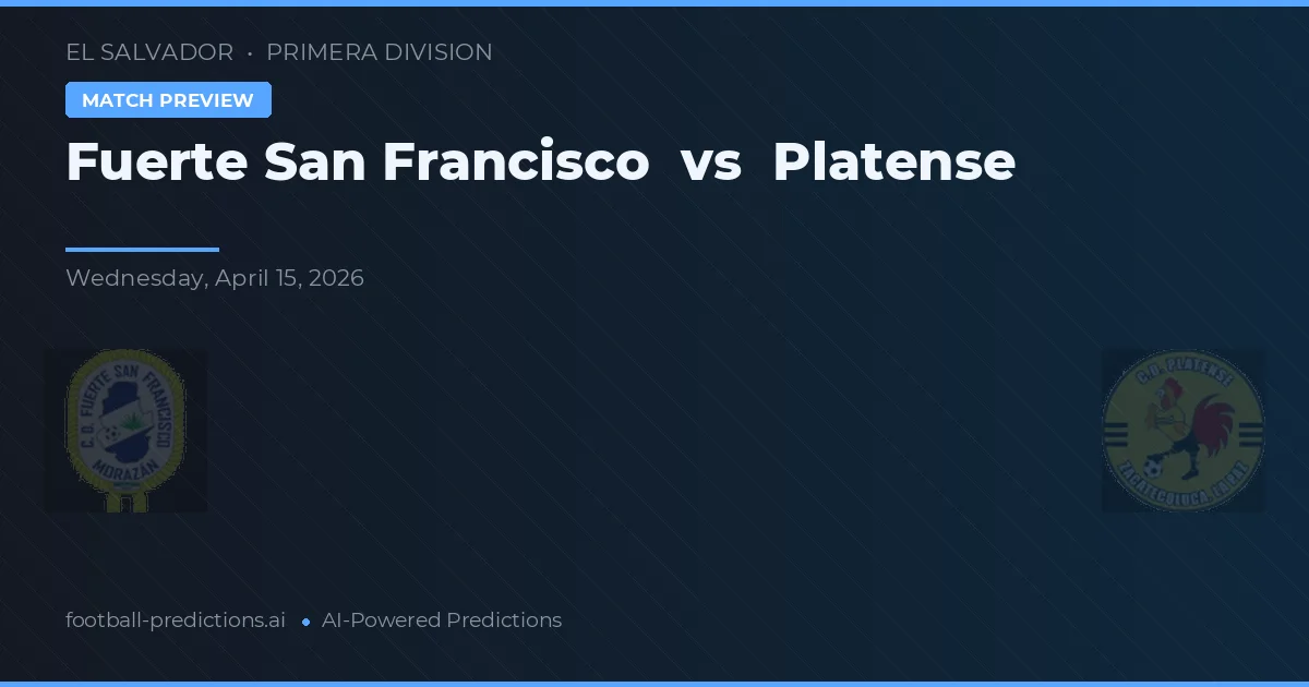 Fuerte San Francisco vs Platense — předpověď a náhled zápasu
