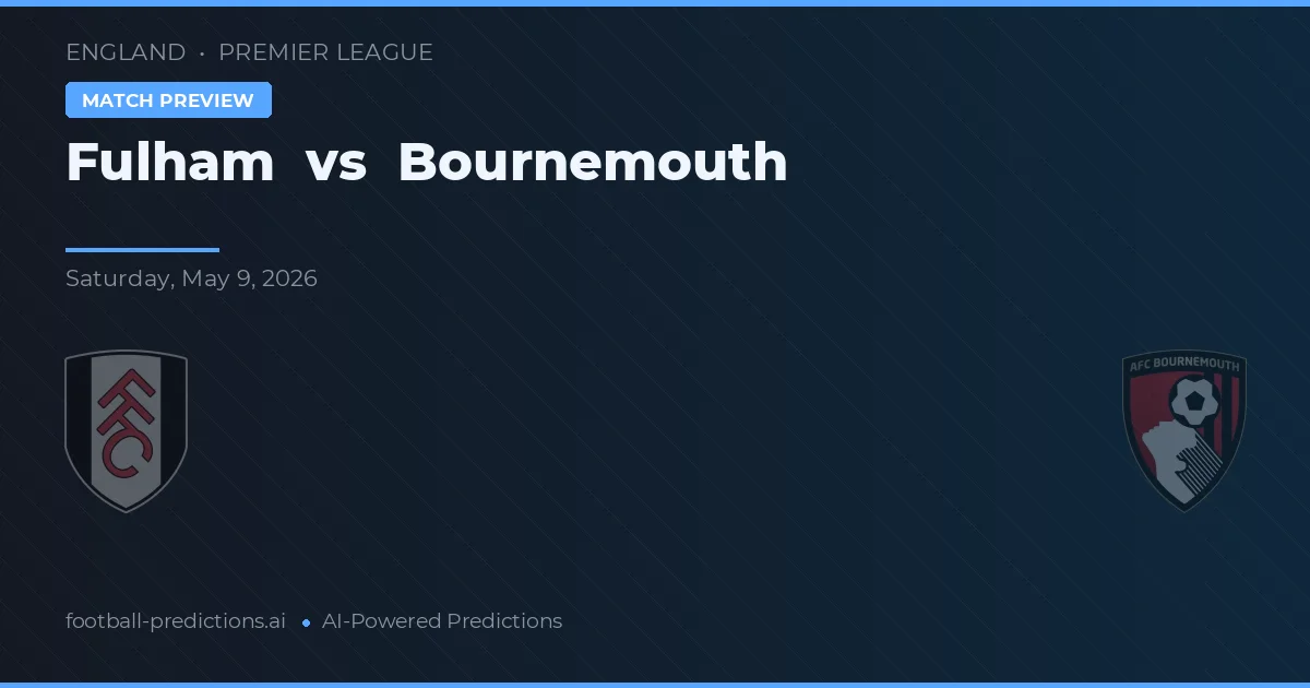 Fulham vs Bournemouth — předpověď a náhled zápasu