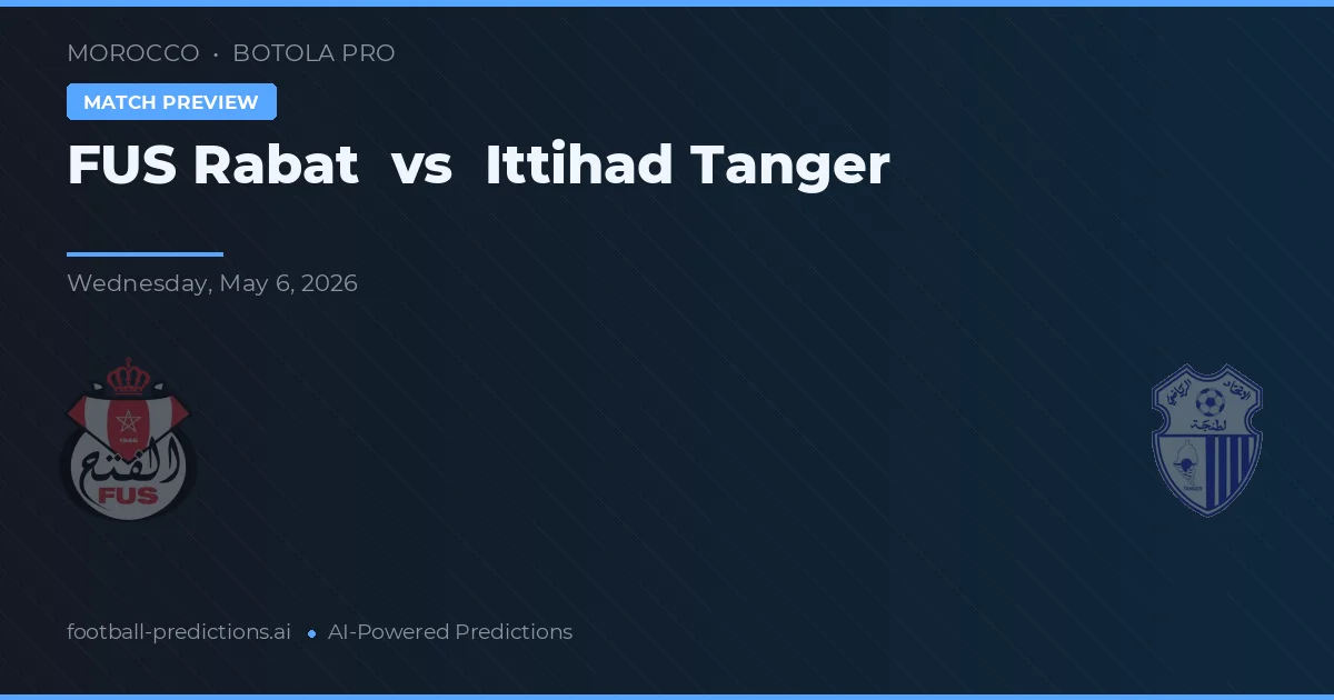 FUS Rabat vs Ittihad Tanger — předpověď a náhled zápasu